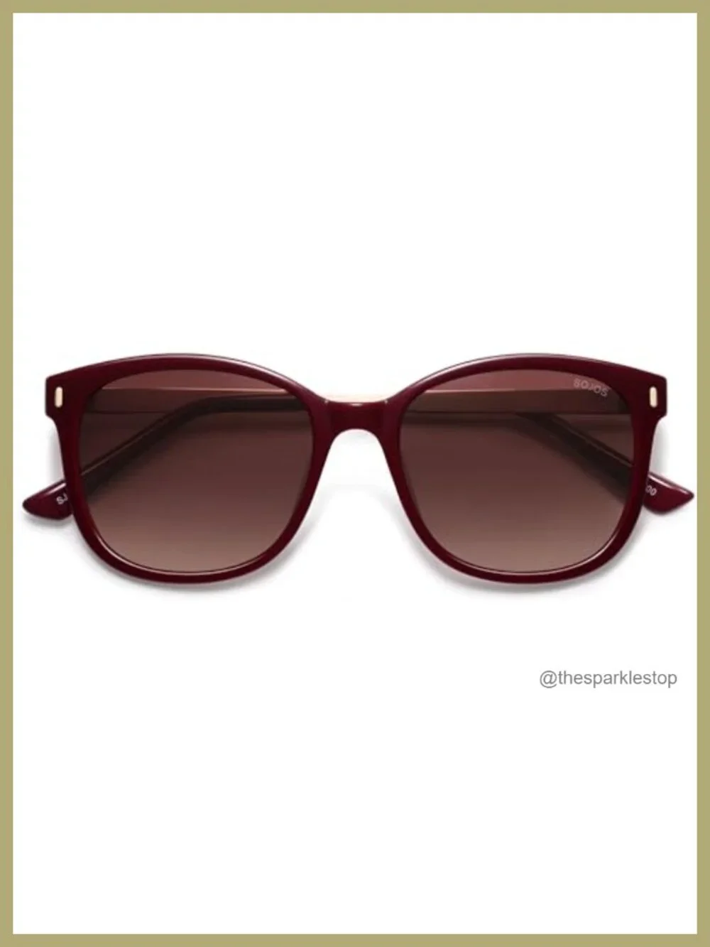 Vintage Square Polarized Sunglasses Women UV400 Protection Lightweight Plastic